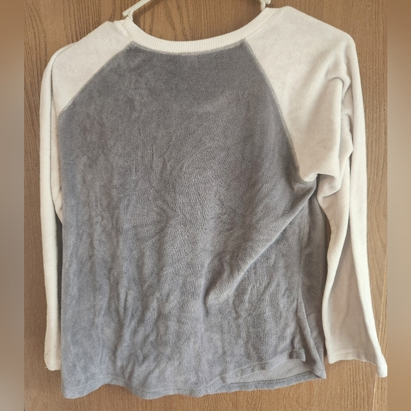 Justice Gray and White Long Sleeve Tees Casual Comfort - Picture 4 of 4